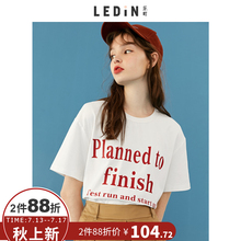乐町白色t恤女短袖宽松2018夏季新款女装ins潮韩范chic上衣夏复古图片