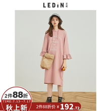 乐町带帽卫衣连衣裙ins超火的A字裙2018夏装新款女韩版宽松慵懒风图片