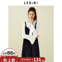 乐町2018夏装新款女丝绒吊带连衣裙ins超火的A字裙直筒裙韩版短裙图片