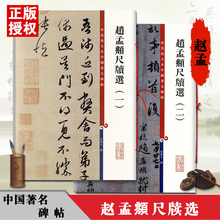 包邮 孙宝文编 繁体旁注毛笔字帖 赵孟頫书 正版 量大从优 全两本赵孟頫尺牍选彩色放大本中国碑帖 上海辞书出版社字帖