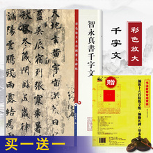 量大从优 正版智永真书千字文彩色放大本中国著名碑帖孙宝文上海辞书释文注释繁旁注楷草行书毛笔描红临摹字帖教程作品集 现货