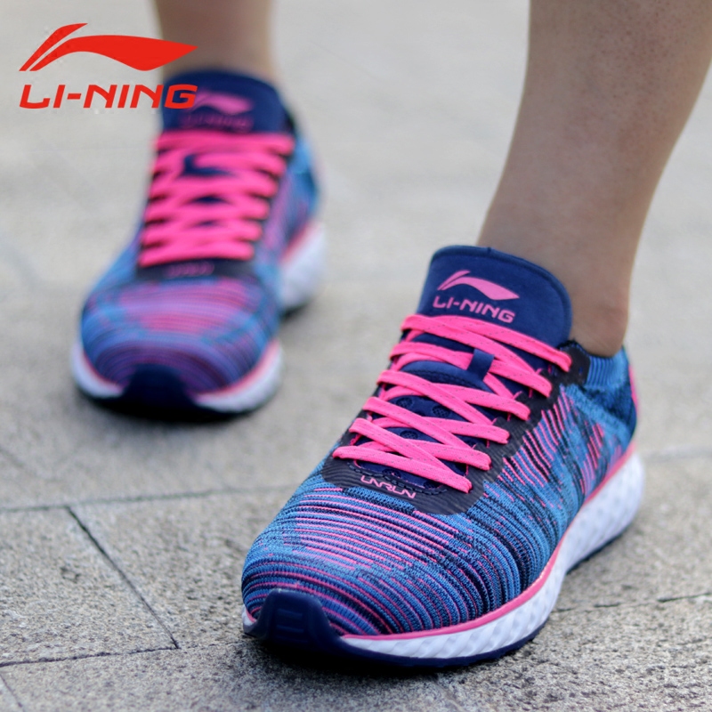 Li Ning Women's Shoes Running Shoes Women's 2018 Summer and Autumn Authentic Cloud Fourth Generation Mesh Breathable Couple Shoes Shock Absorbing Sports Shoes