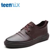 Teenmix/天美意冬专柜同款软面牛皮/纺织物男休闲鞋BMW02DM7