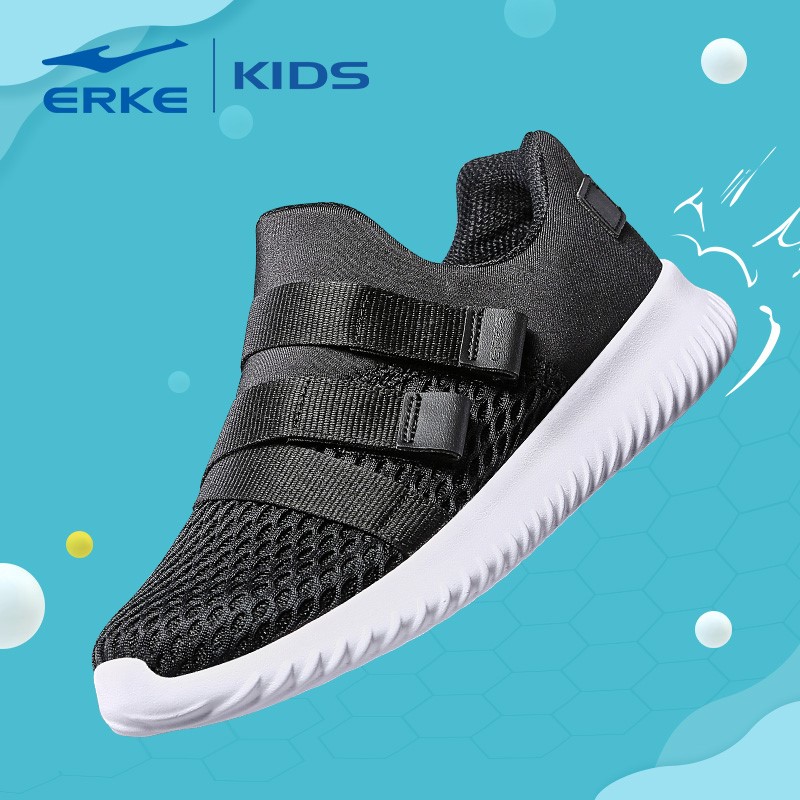 ERKE Children's Shoes Autumn 2019 Boys' and Girls' Mesh Breathable Sneakers Fashion Street Fashion Running Shoes