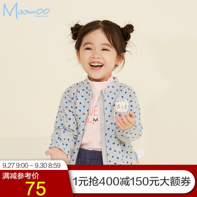 moomoo童装女婴童蝙蝠袖外套春季新款宝宝儿童外套