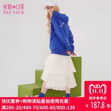 妖精的口袋旗舰店2018秋装新套头宽松休闲ins连帽卫衣女B8103004图片