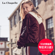 棉服女秋冬季2018新款韩版宽松bf百搭显瘦原宿风酒红长袖棉衣图片