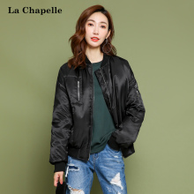 拉夏贝尔2018冬季新款纯色加厚羽绒服韩版百搭显瘦女士面包服潮图片