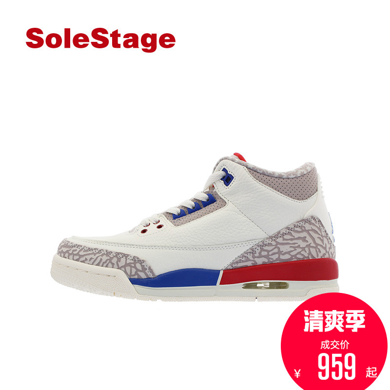 Air Jordan3  AJ3 乔3 独立日 爆裂纹女子篮球鞋运动鞋398614-140