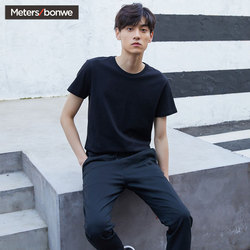 美特斯邦威男装官方网店旗舰店学生体恤衫圆领汗衫男短袖T恤