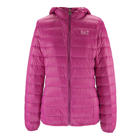 ARMANI阿玛尼EA7系列 正品 秋冬女士纯色连帽羽绒 8NTB14商品大图