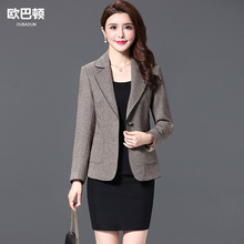 妈妈秋装小西装短款外套修身2018新款40-50岁中年女装上衣小西服图片