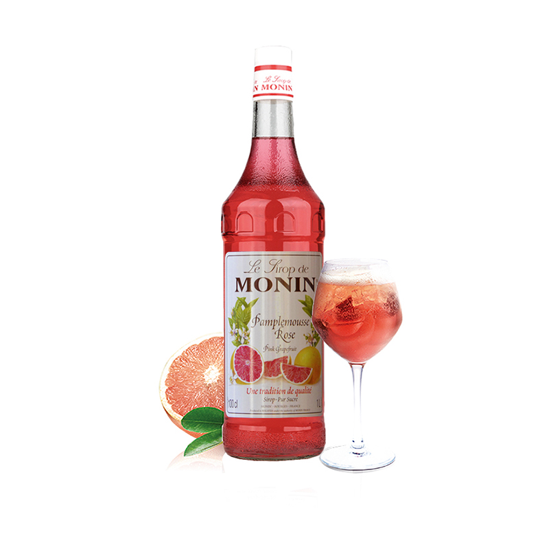 咖啡鸡尾酒果汁饮料烘培调酒1000ml莫林红柚风味糖浆果露Monin