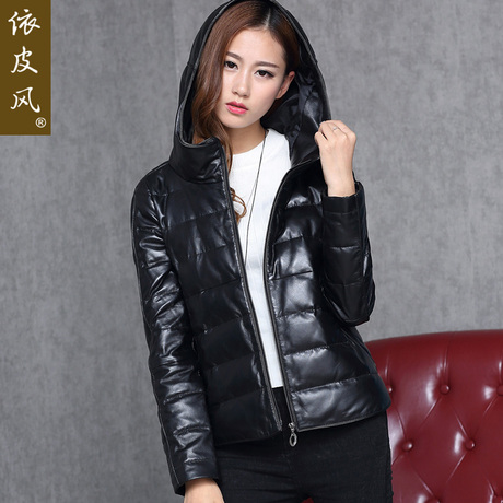 2018冬装新款真皮羽绒服女装短款绵羊皮夹克大衣海宁皮衣女潮外套商品大图