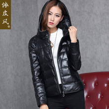 2018冬装新款真皮羽绒服女装短款绵羊皮夹克大衣海宁皮衣女潮外套图片