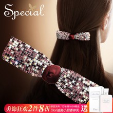 Special欧美蝴蝶结发夹头饰弹簧夹马尾夹ins少女心边夹星星 聚会