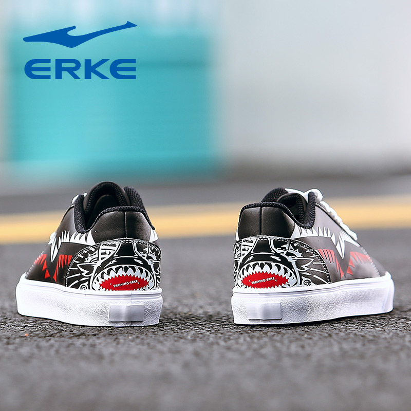 ERKE Men's Shoes Spring 2019 New Shoes Versatile Skateboarding Sports Casual Shoes Low top Vintage Board Shoes Men