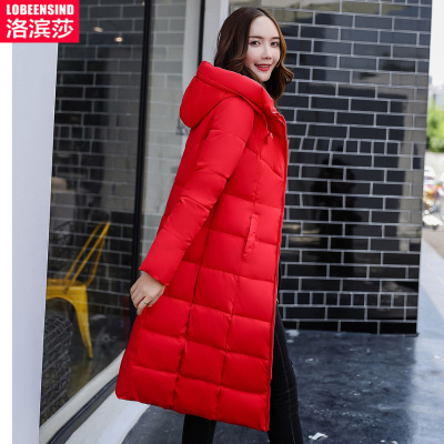 新款反季羽绒棉服加厚外套女冬天bf面包服棉袄冬季中长款棉衣服