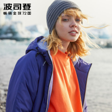 波司登女羽绒服中长款修身冬2018新款冬季厚款风衣外套B80132116图片