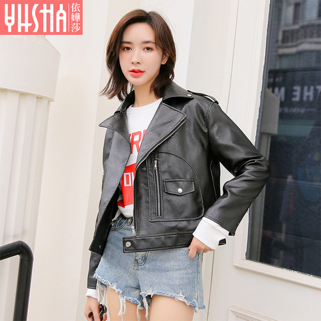 依嬅莎2018年秋季新款皮衣外套YQ18PYL6012商品大图