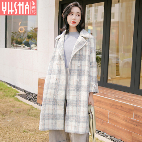 依嬅莎2018冬款女装毛呢外套商品大图