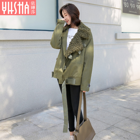 依嬅莎2018年冬季新款棉衣外套YD18WTL6355商品大图