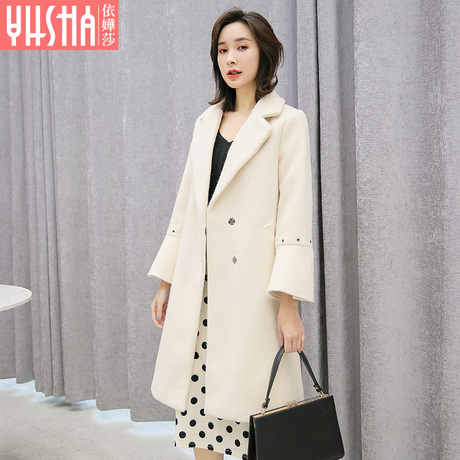 依嬅莎2018年冬季新款毛呢外套YD18MNZ6499商品大图