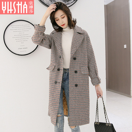 依嬅莎2018年冬季新款毛呢外套YD18MNL6276商品大图