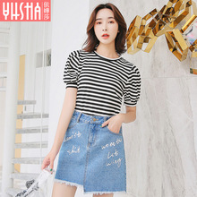 依嬅莎2018年夏季新款T恤YX18TX5866图片