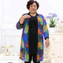 清仓时尚外套大码中老年女装妈妈装外搭空调衫薄款时尚韩版初秋图片