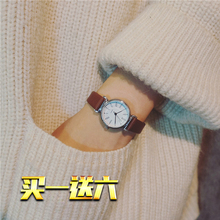 手表chic风小清新女皮带学生韩版简约潮流ulzzang休闲复古森女系