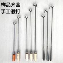 不锈钢捞肉卤味炸扣肉双钩汤勾抓钩烧腊钩烤鸭猪肉关颈大粗钩子