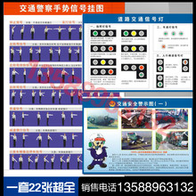 驾校教学交通信号挂图标志标线挂图汽车结构及机动车结构原理挂图