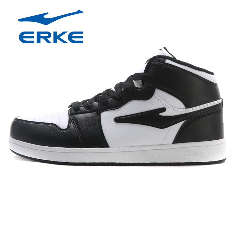 ERKE Men's Shoes Autumn New 2019 High top Shoes Board Shoes Men's Fashion Shoes Casual Air Force One Men's Sneakers