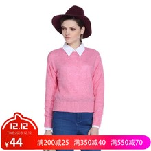 双12价44元 欧时力纯色圆领套头针织衫 黑标系列 1HH3032670