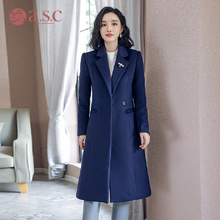 艾尚臣职业装女2018新款时尚小香风毛呢外套中长款大衣韩版工作服图片
