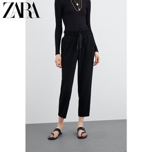 09815172800 女装 新款 宽松直筒型弹力腰身垂性休闲裤 TRF ZARA