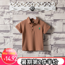 童装男童短袖T恤纯棉2019新款夏季儿童体恤衫中小韩版洋气上衣潮5