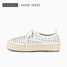 玖熙2019年女鞋 NWGARZA正品 Nine West 包税 透气厚底休闲鞋