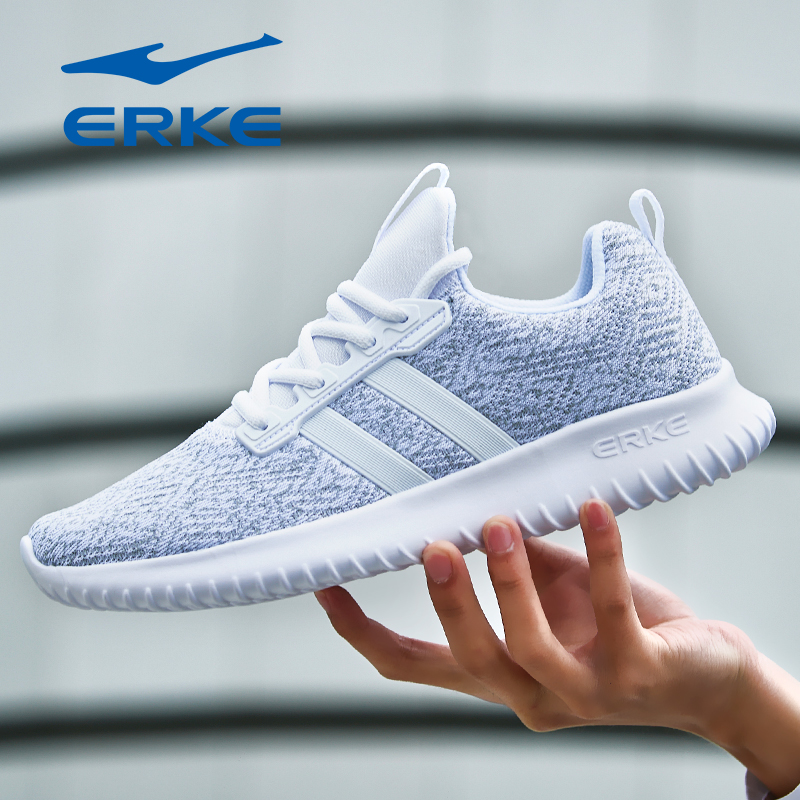 ERKE Women's Shoes 2019 New Winter Running Shoes Breathable Mesh Fashion Shoes Casual Sneakers Men