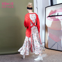 妖精的口袋旗舰店春装2018新款宽松ulzzang休闲套头卫衣女中长款图片