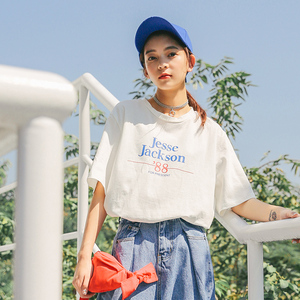 宽松chic学生短袖打底衫