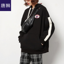 唐狮旗舰店2018新款加绒卫衣女韩版宽松连帽秋冬休闲学生显瘦图片