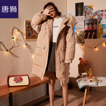 唐狮旗舰店羽绒服女中长款2018新款东大门大毛领韩版保暖加厚图片