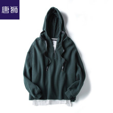 唐狮旗舰店2018秋冬新款卫衣女两件套宽松韩版连帽加绒卫衣潮图片