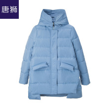 唐狮旗舰店2018冬装新款羽绒服女中长款羽绒衣连帽保暖外套潮图片