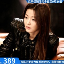 2019秋新款海宁绵羊真皮皮衣女韩版修身短款夹克外套大码女装潮流