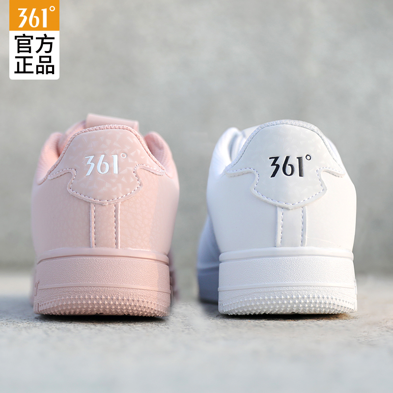 361 women's shoes, sports shoes, board shoes, white shoes, 2019 new autumn Air Force One, autumn and winter casual white shoes