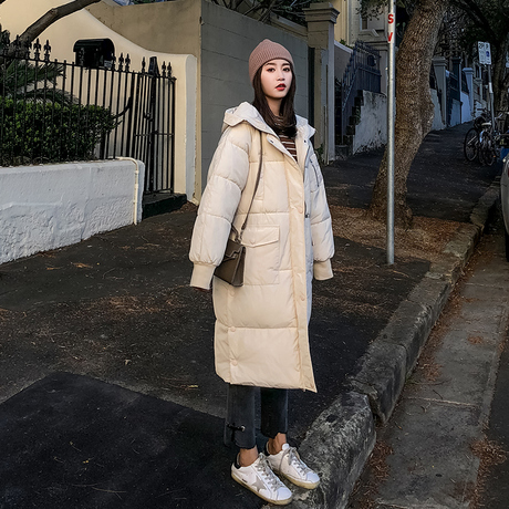 ins面包服女装2018新款中长款学生韩版加厚棉服棉衣服冬天外套女商品大图