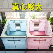 牛津布钢架收纳箱布艺整理箱特大号衣服玩具储物箱家用收纳盒神器